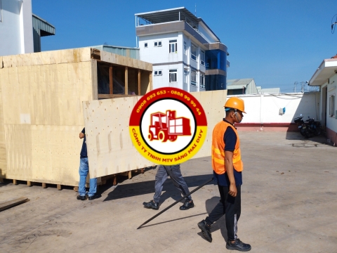 Quy trình nâng hạ ,đưa máy móc vào vị trí