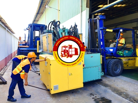 Quy trình nâng hạ ,đưa máy móc vào vị trí