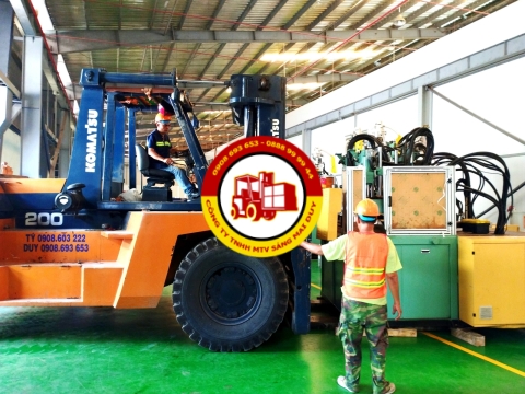 Quy trình nâng hạ ,đưa máy móc vào vị trí