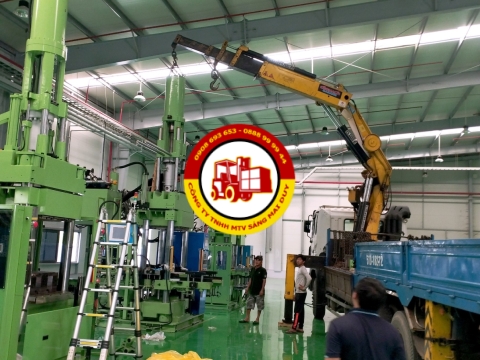 Nâng cẩu lắp ráp máy tại công ty PYUNGIL VINA (2023 )