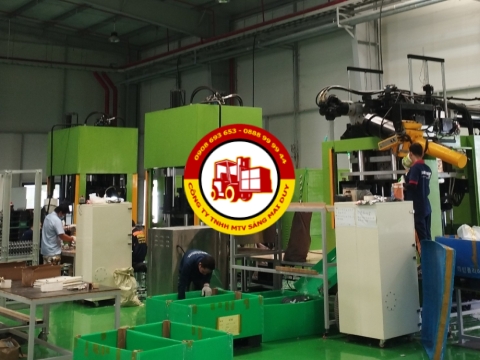 Nâng cẩu lắp ráp máy tại công ty PYUNGIL VINA (2023 )