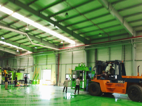 Nâng cẩu lắp ráp máy tại công ty PYUNGIL VINA (2023 )